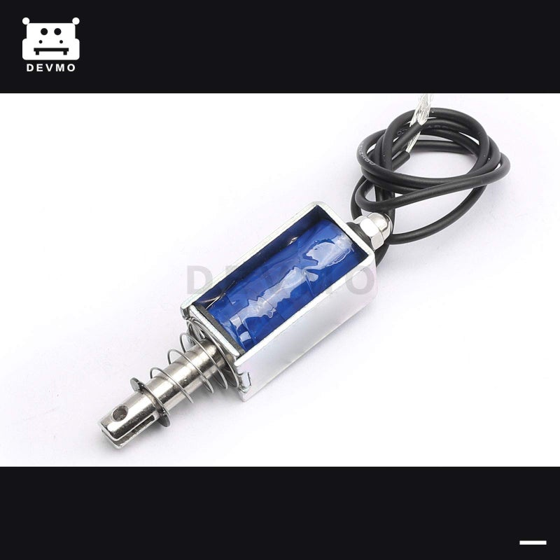 DEVMO JF-0530B DC12V 300mA 5N/10mm Pull-Push-Type DC Linear Motion Solenoid Electromagnet - Image 2